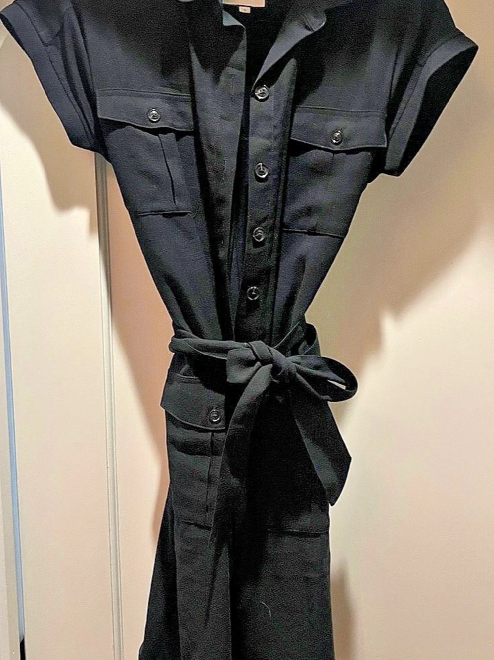 Tuckernuck Black Mini Shirt Dress Size Small Like New